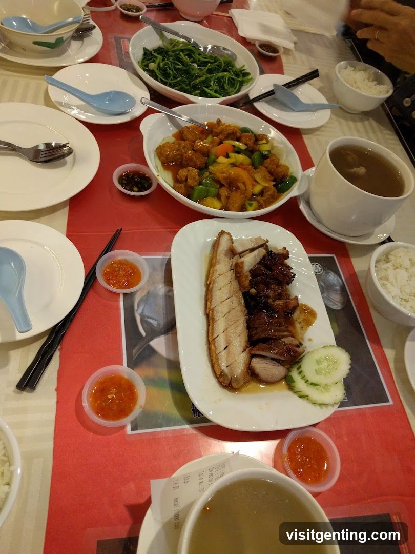 Dining Table with Chinese Cuisine