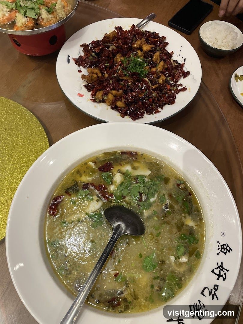 Dining Table with Chinese Cuisine