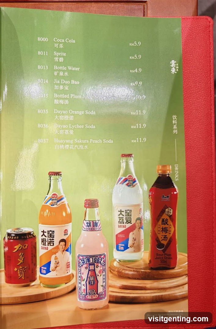 Drinks Menu