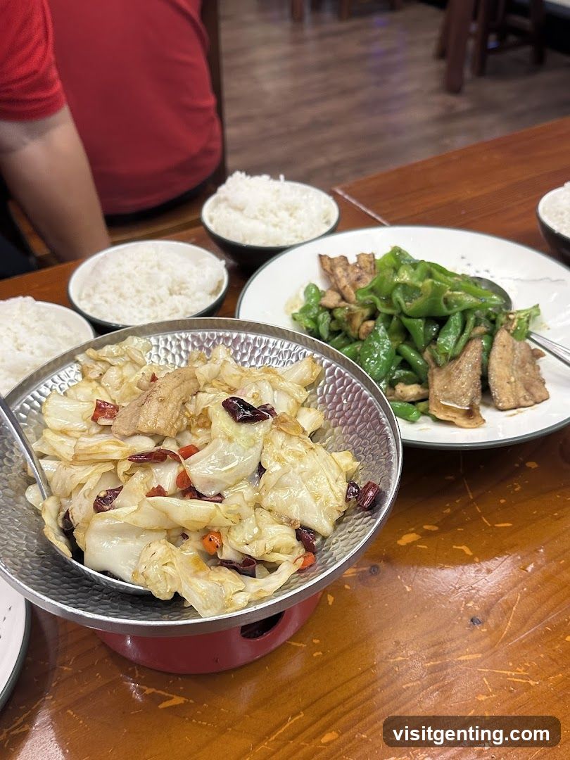 Dining Table with Food