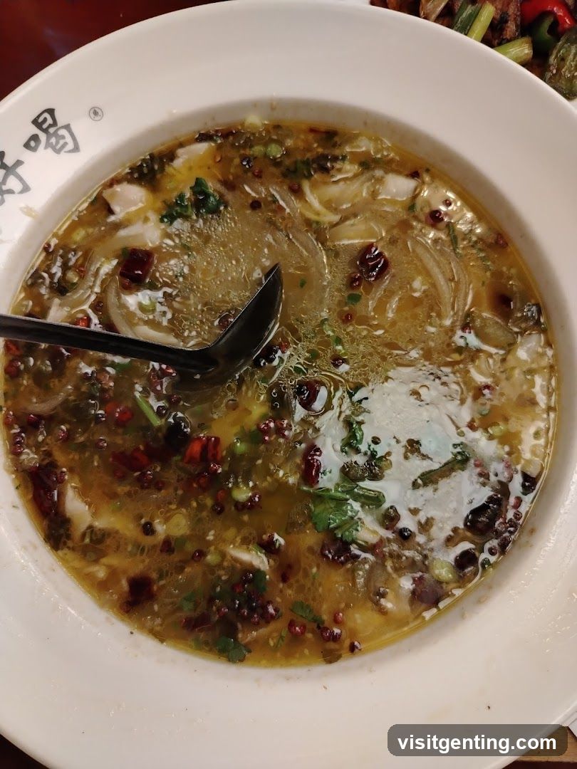 Spicy Soup in Bowl