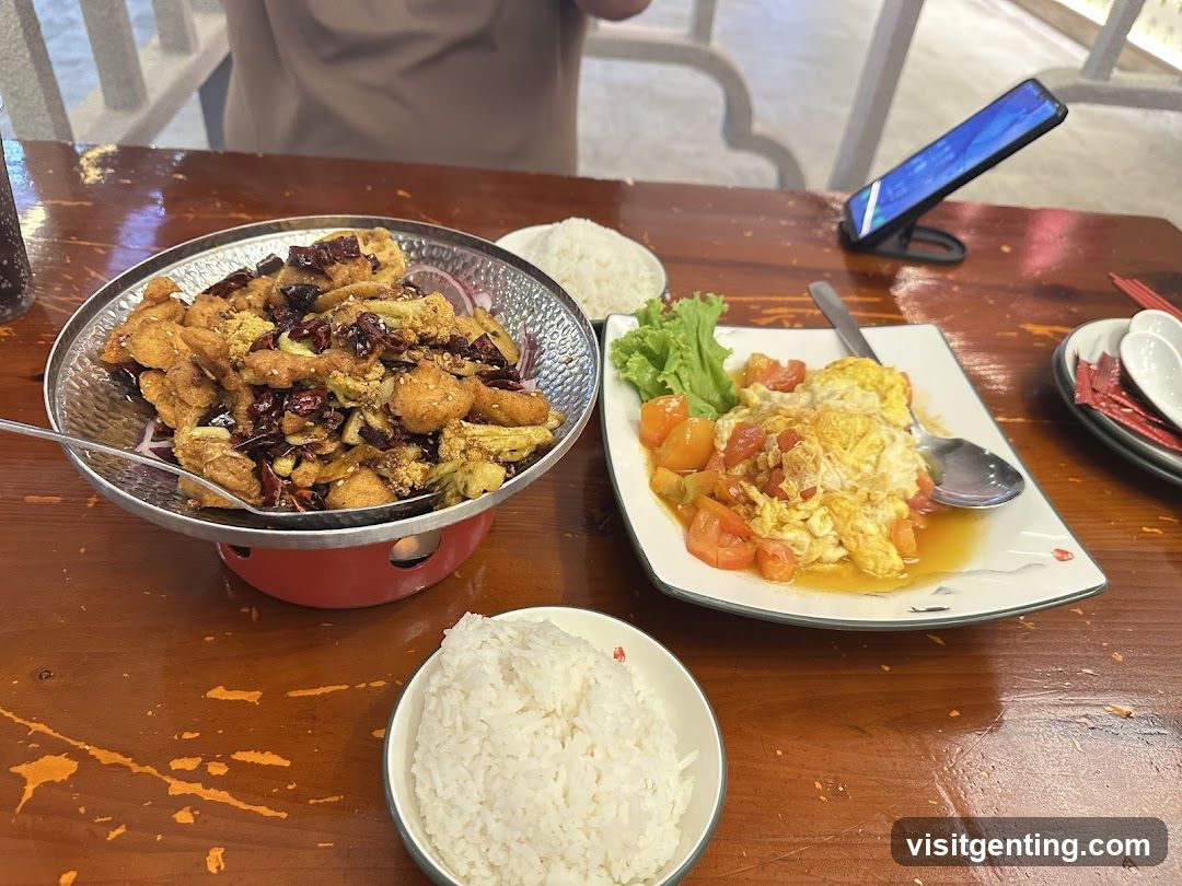 Dining Table with Food