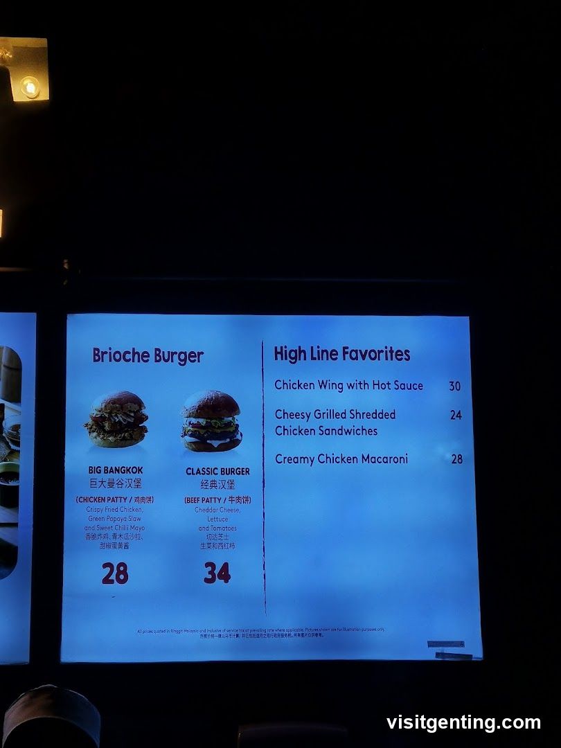 Brioche Burger Menu