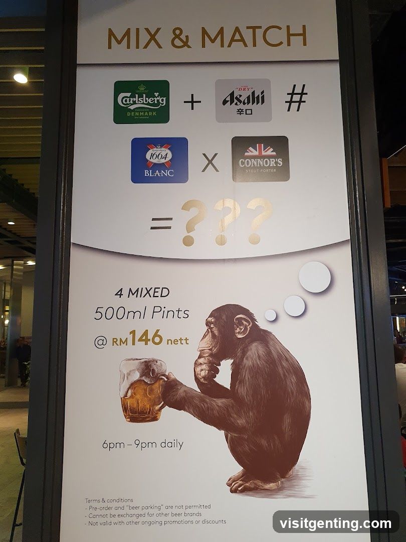 Mix & Match Beer Promotion Sign