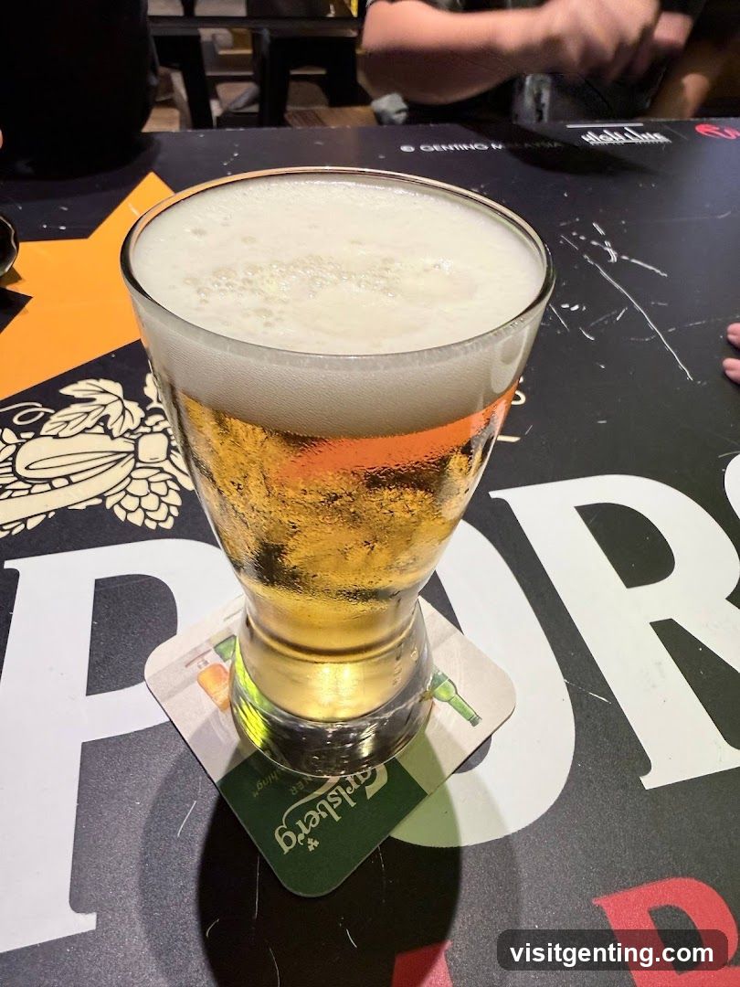 Beer Glass on Table