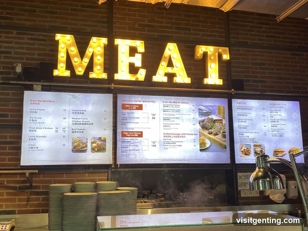 Meat Menu Display