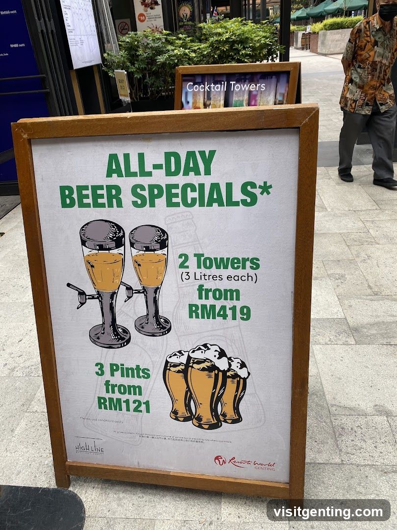 Beer Specials Signboard