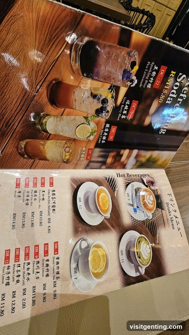 Drinks Menu