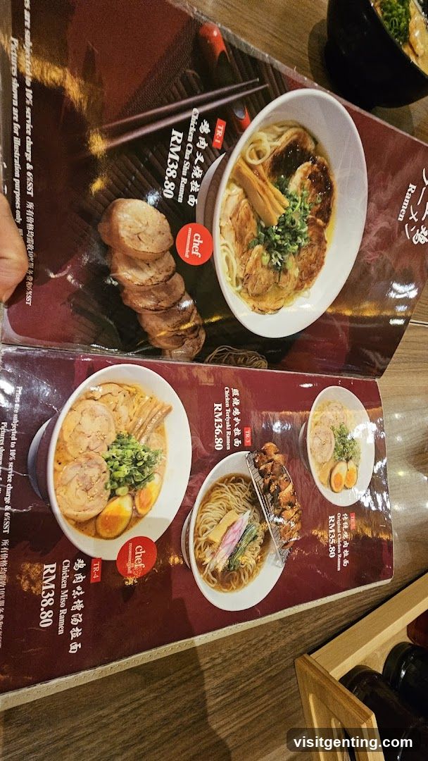 Ramen Menu