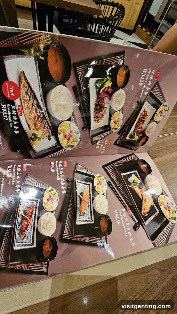 Japanese Restaurant Menu