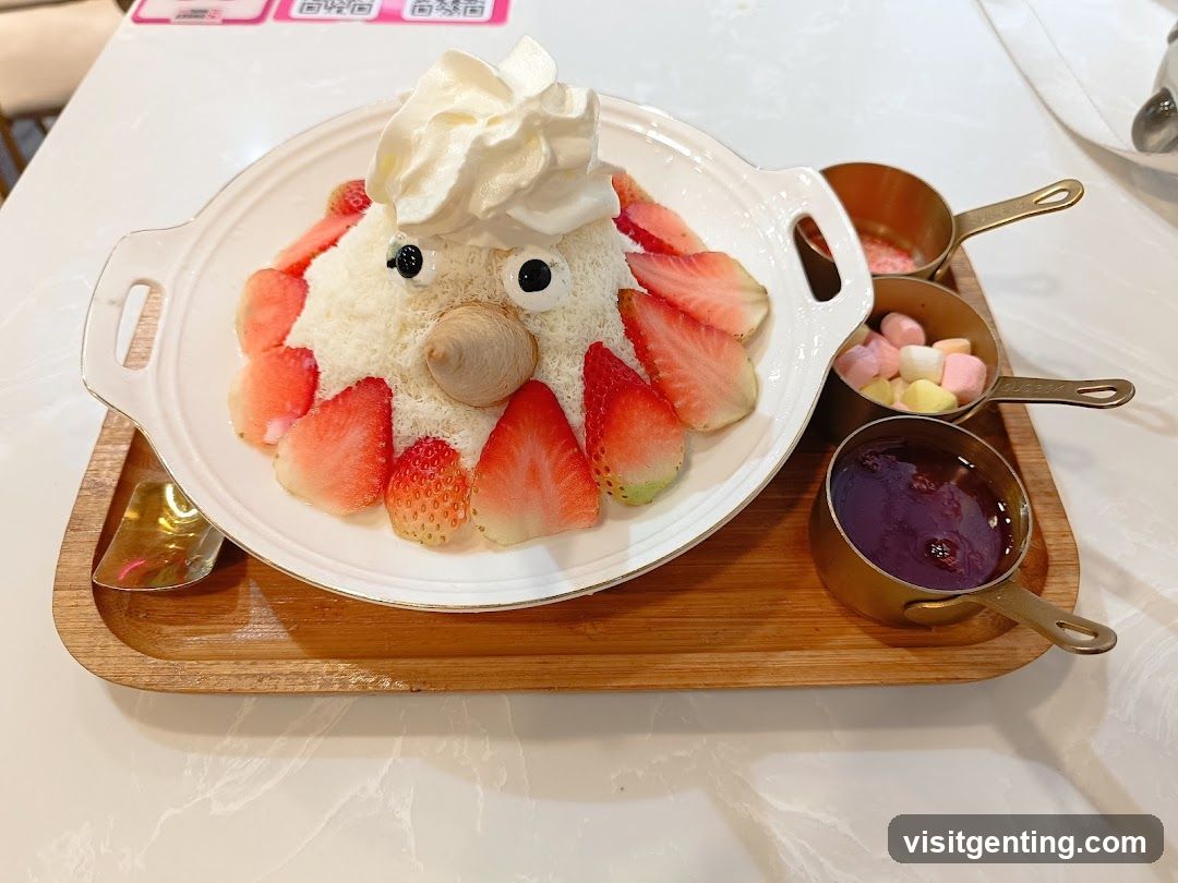 Strawberry Dessert with Whipped Cream and Toppings