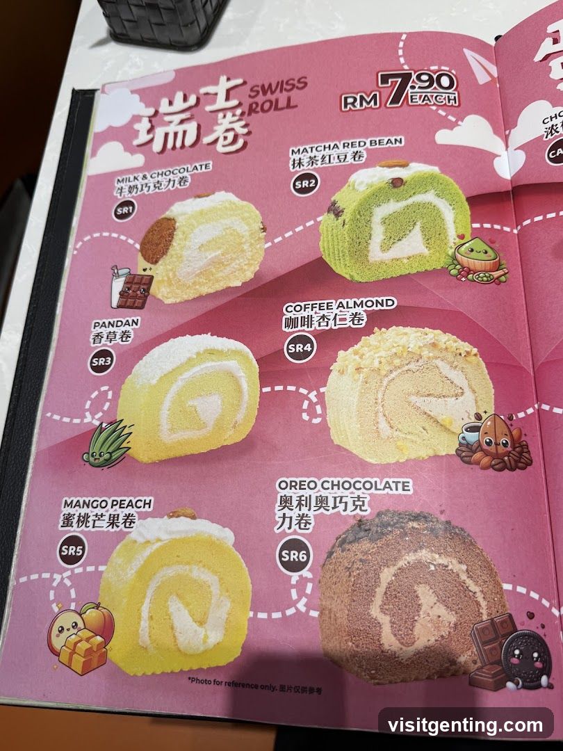 Swiss Roll Menu