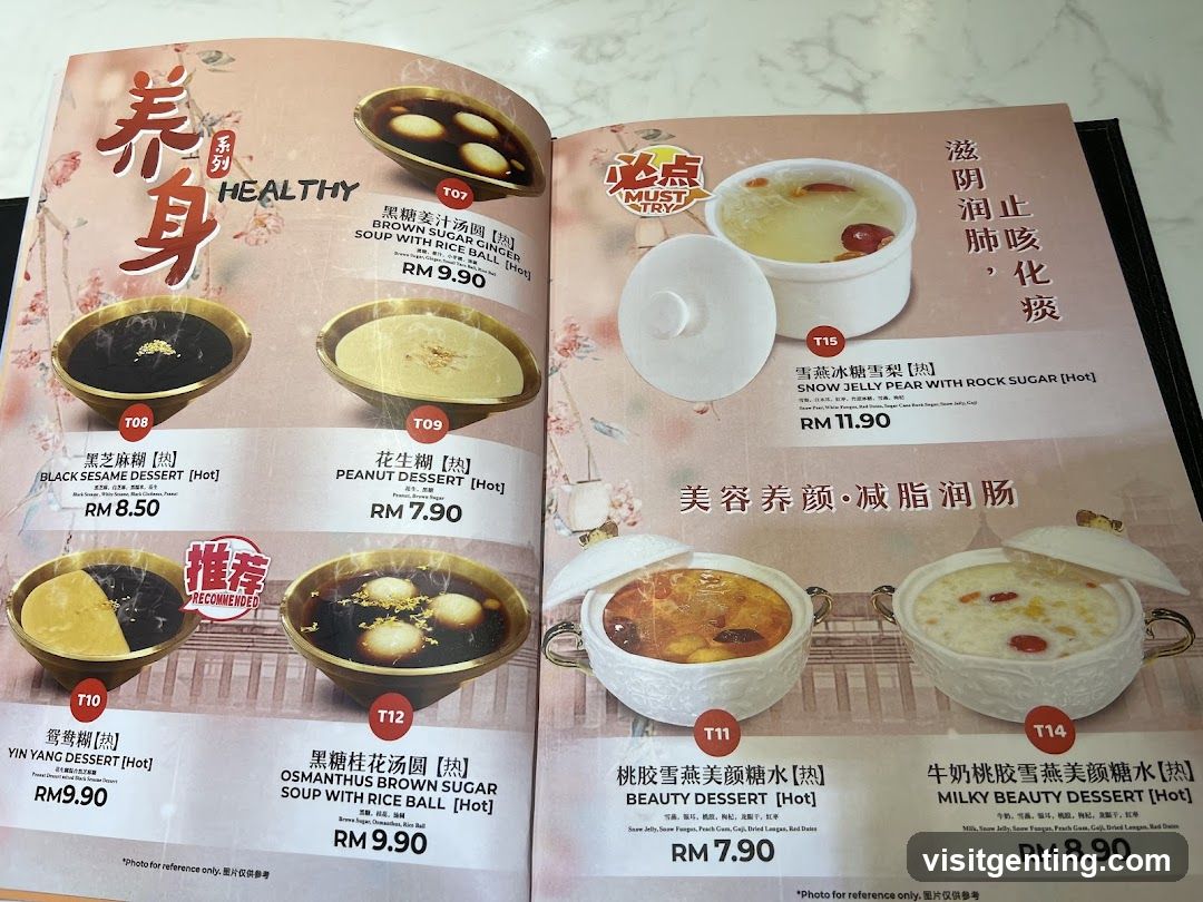 Healthy Dessert Menu