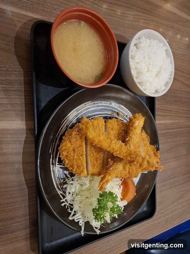 Japanese meal served on tray