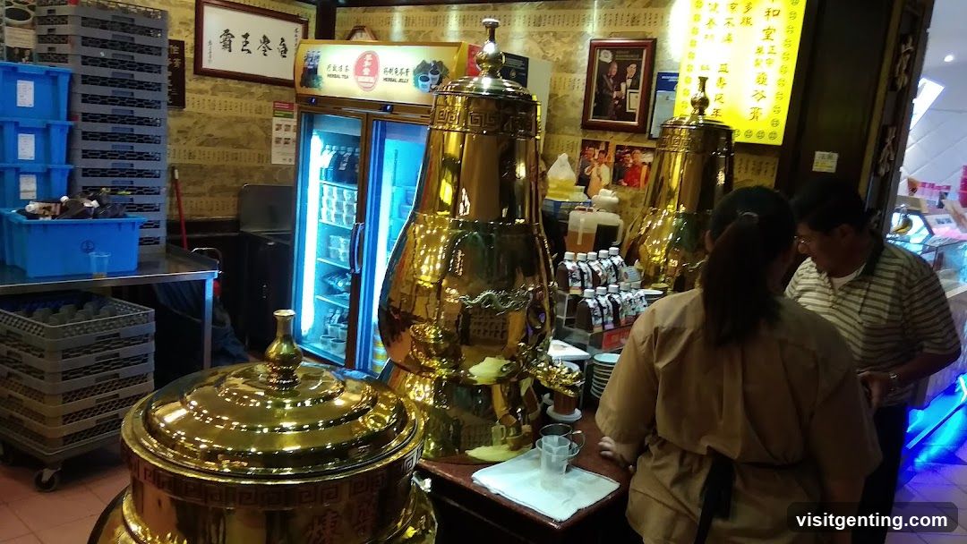 Interior of a tea shop