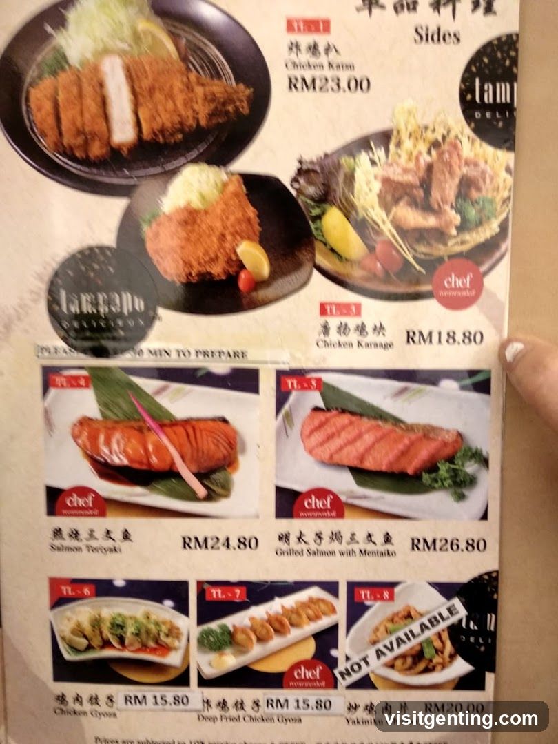 Lampopo Deli Menu - Sides Section