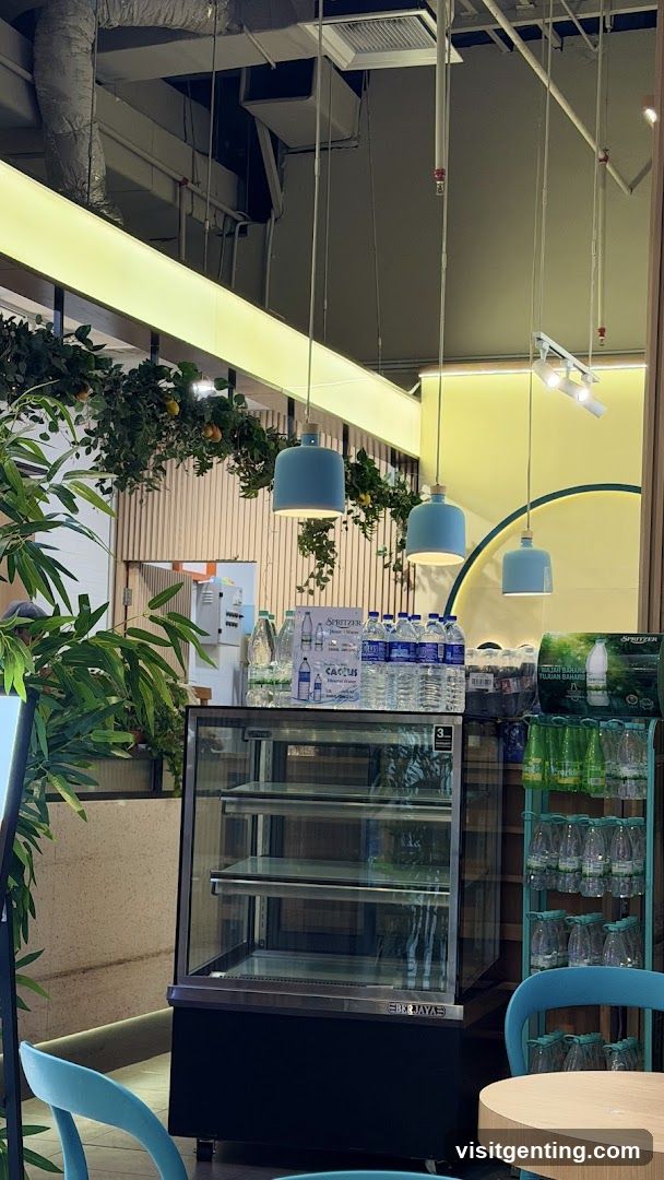Interior of a modern café or food court