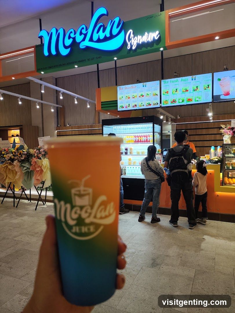 MooLan Signature Juice Shop Interior