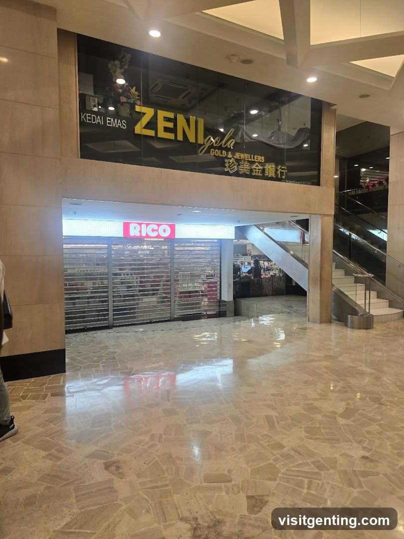 Interior of shopping mall