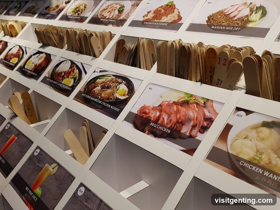 Restaurant Menu Display