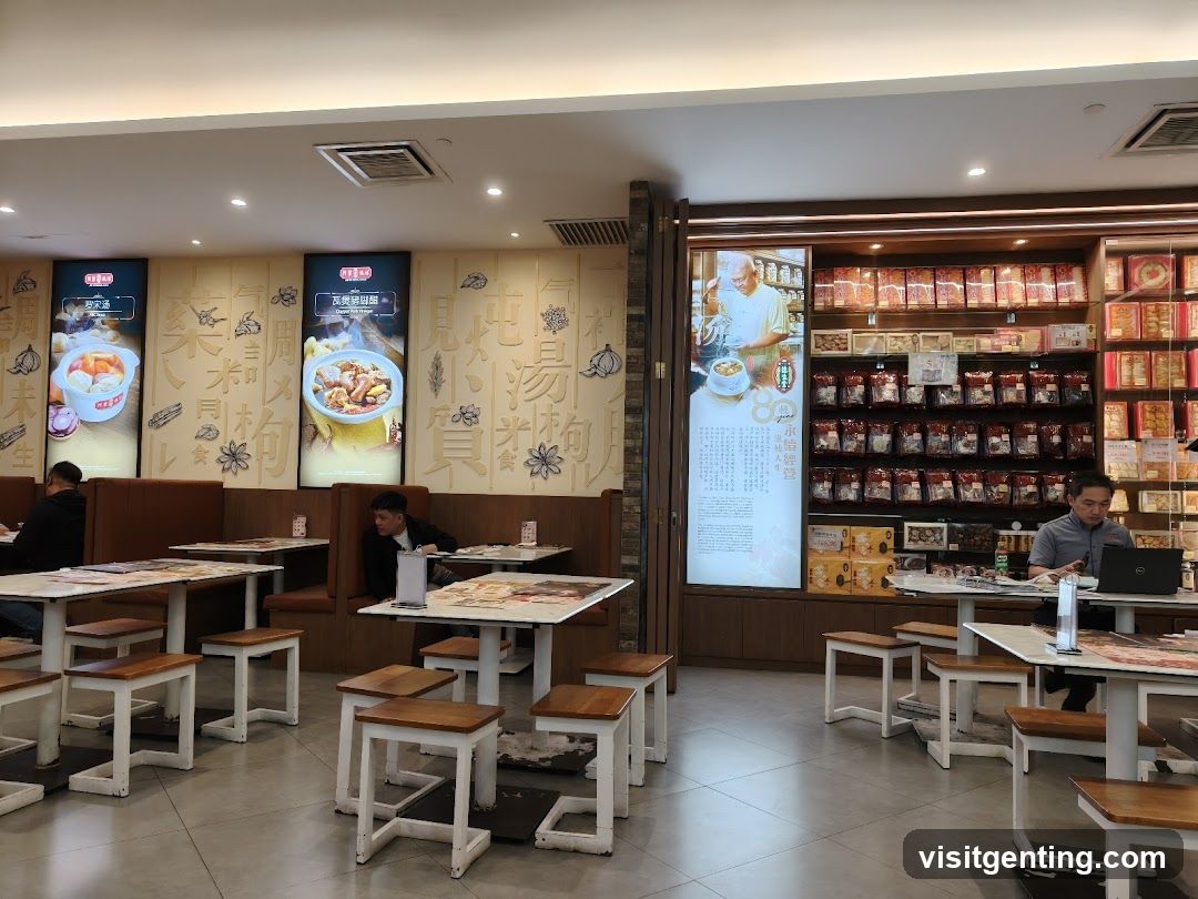 Interior of a food establishment