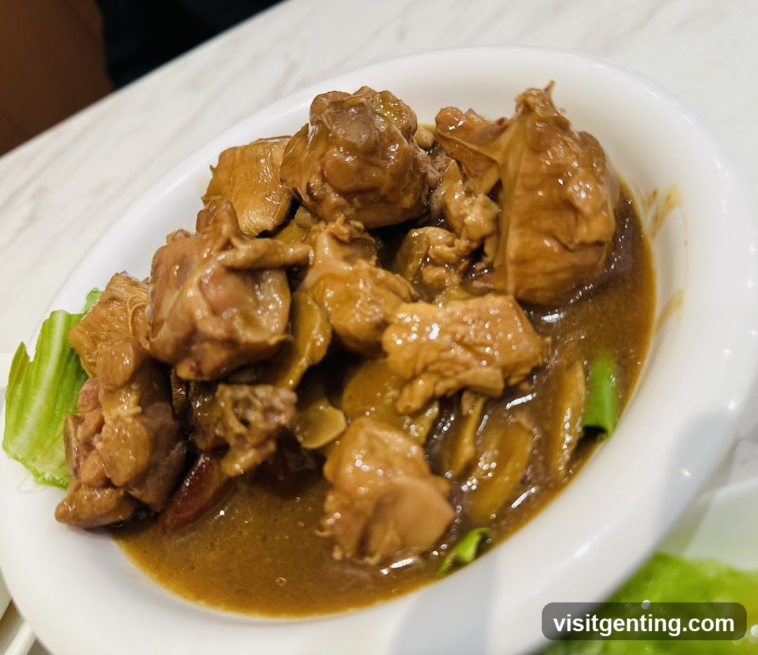 Dish of braised chicken