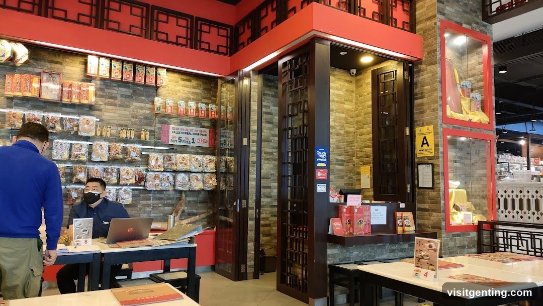 Interior of a Chinese restaurant or food stall