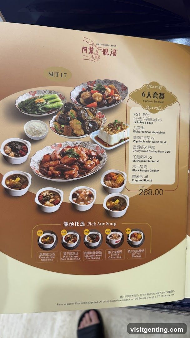 AH YIP HERBAL SOUP Menu Set 17