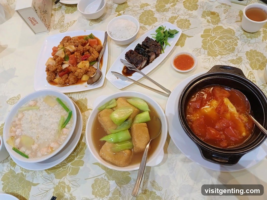 Dining Table with Chinese Cuisine