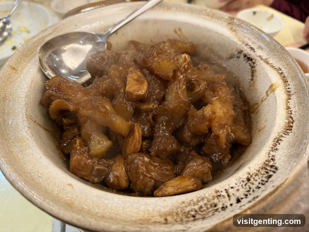 Close-up of a dish in ceramic bowl