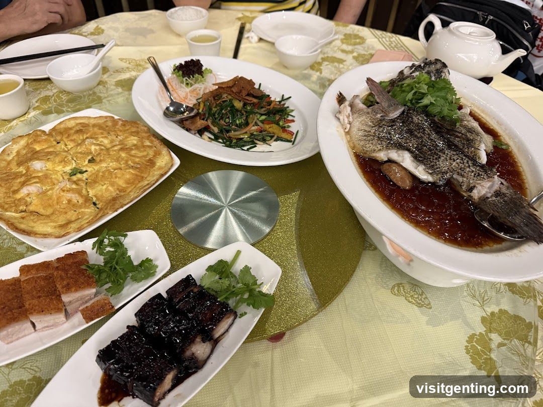 Dining Table with Chinese Cuisine