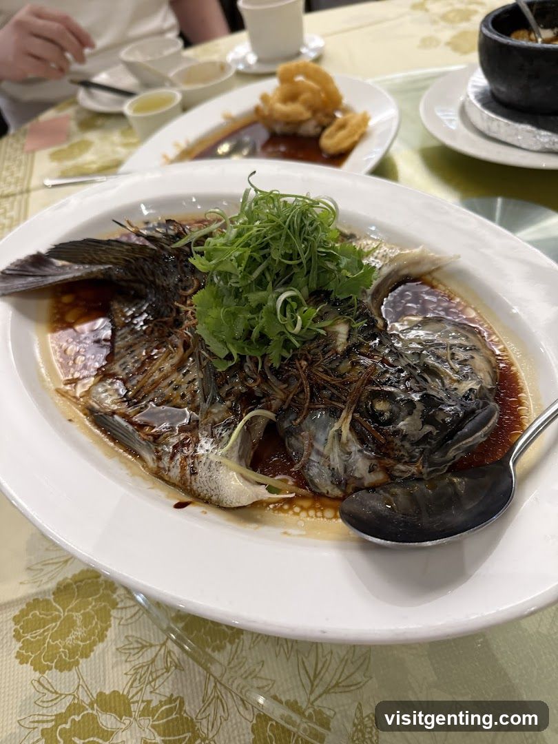 Dining Table with Seafood Dish