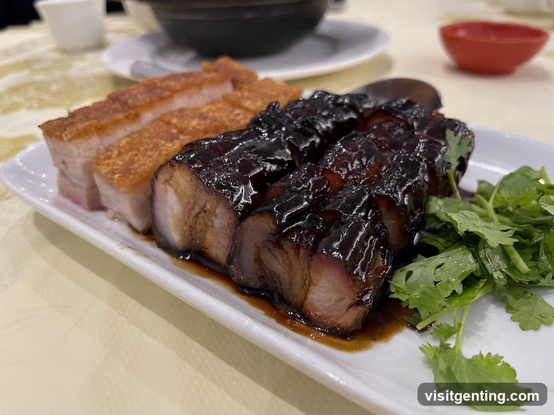 Dining Table with Pork Dishes