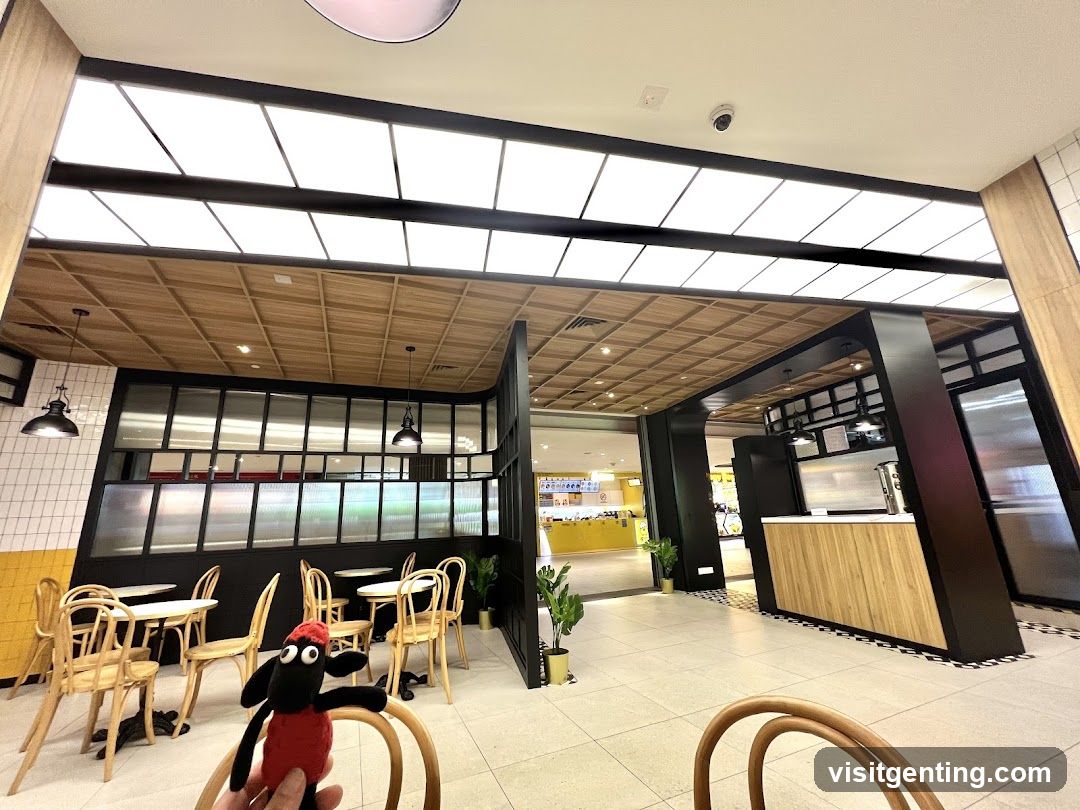 Interior of a modern café or restaurant