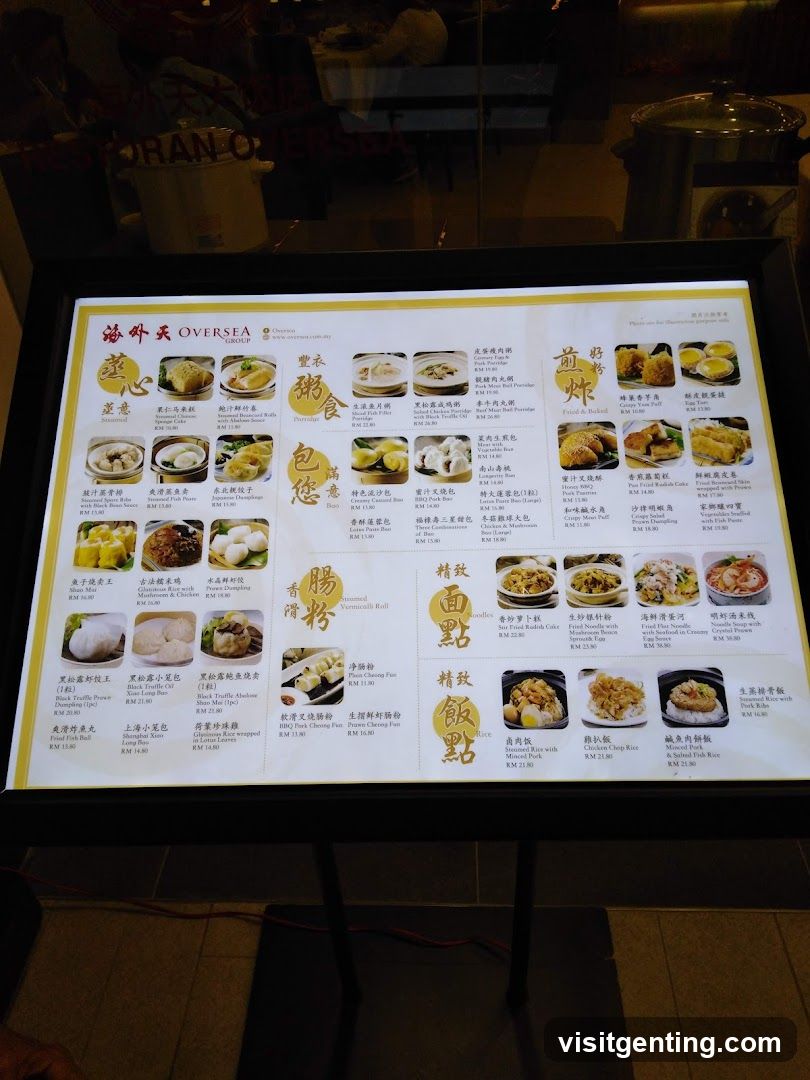 Oversea Group Menu