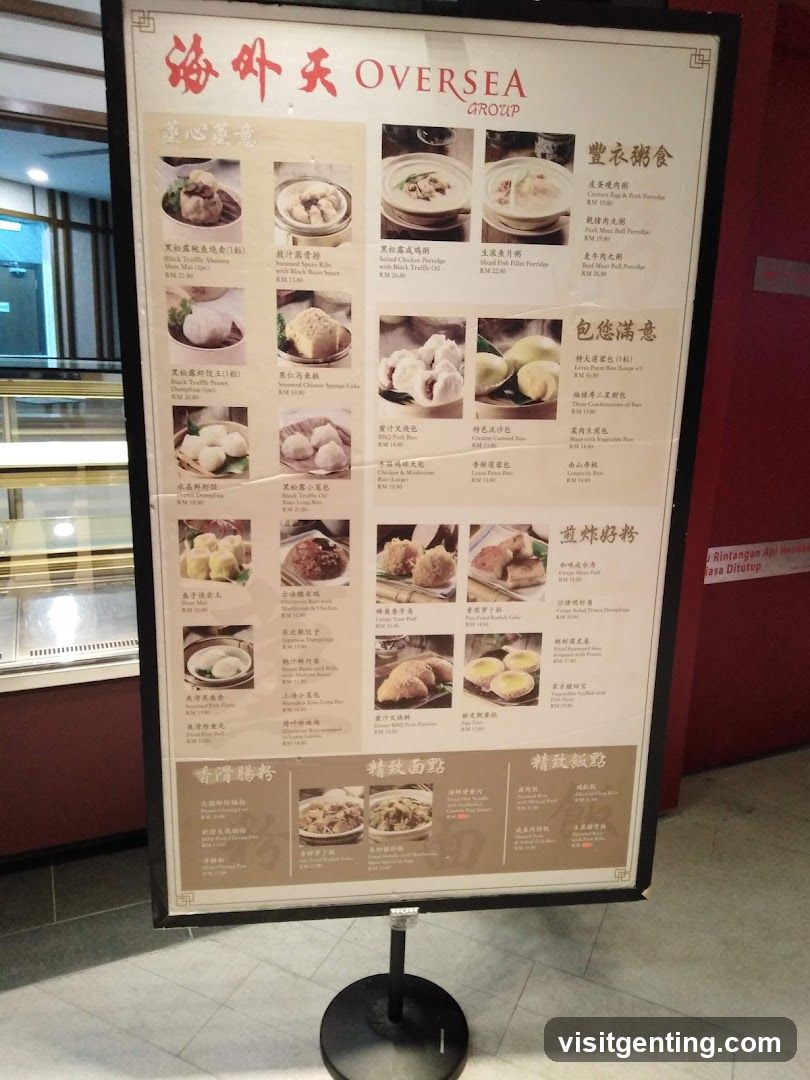 Oversea Group Menu Board