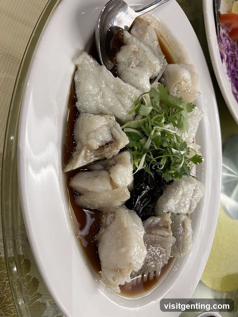 Dish served in restaurant
