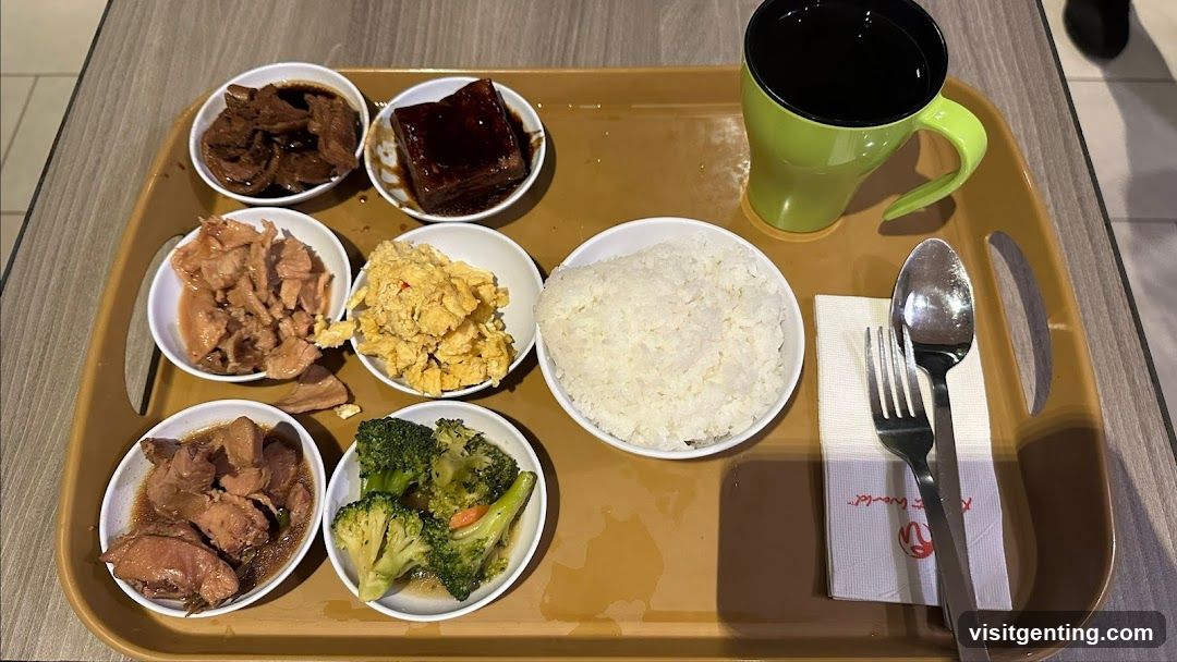 Meal Tray with Food Items