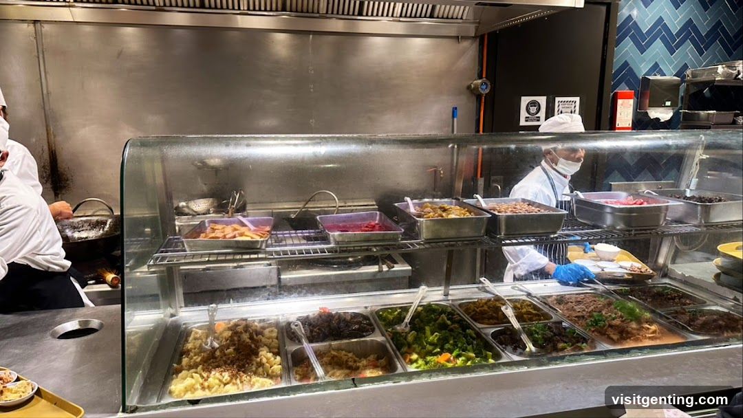 Restaurant kitchen area