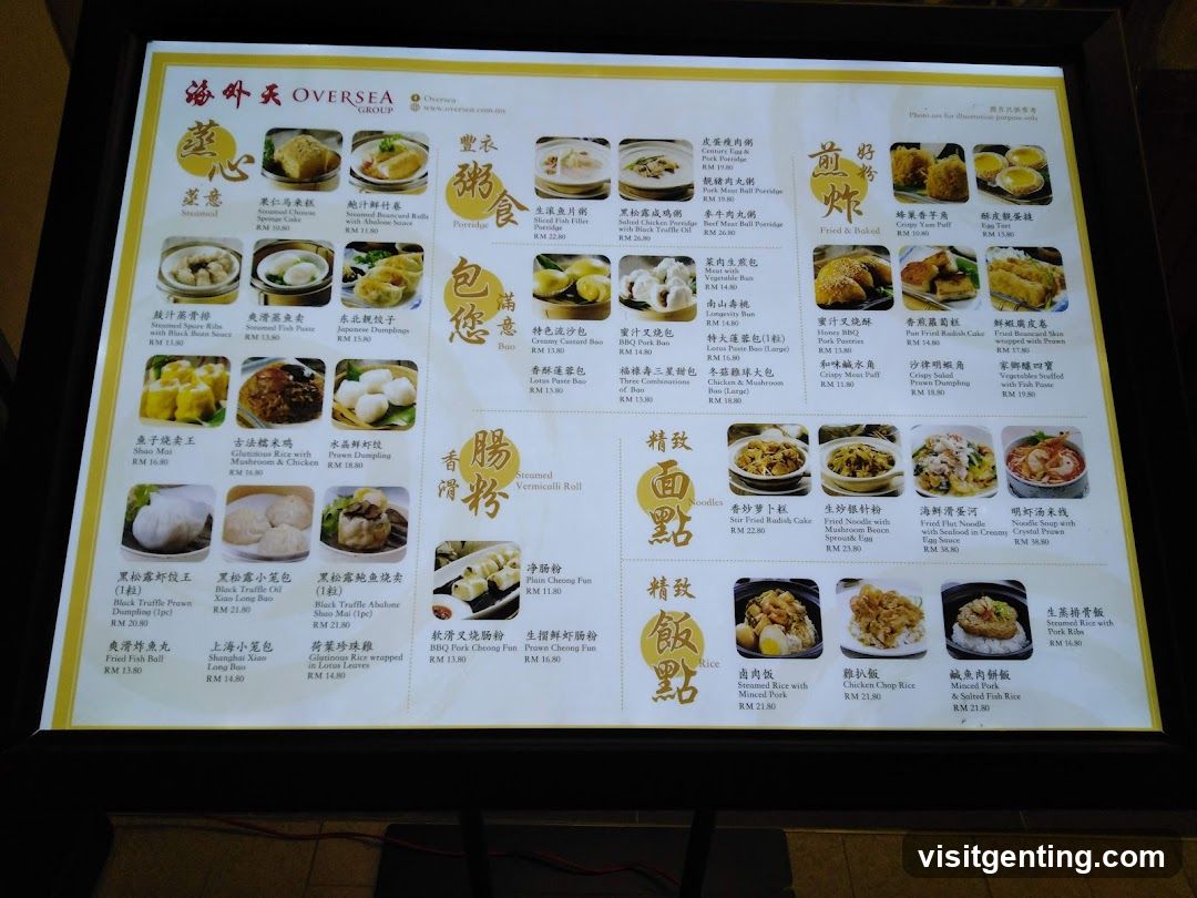 Oversea Group Menu