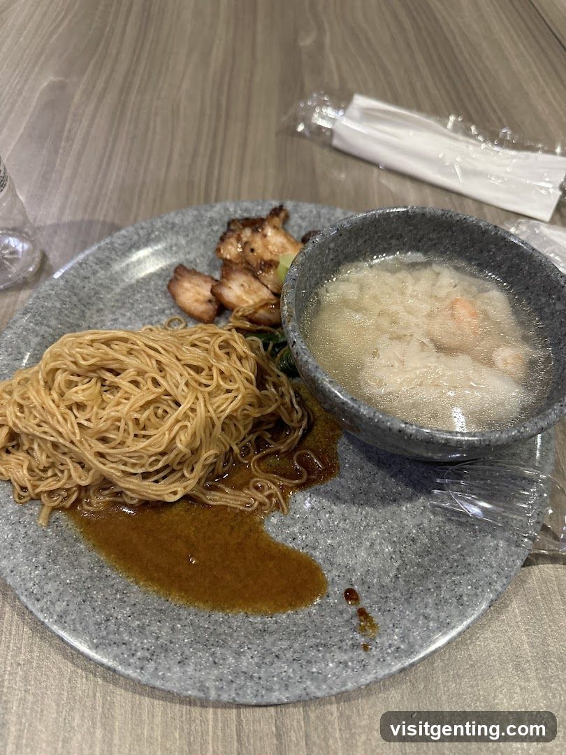 Food Plate on Wooden Table