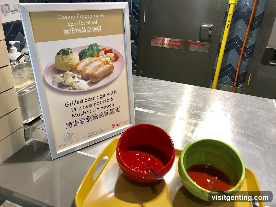 Casino Programme Special Meal Promotion Display