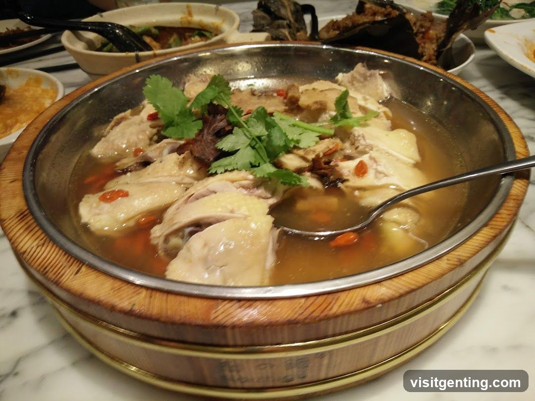 Dish served in wooden steamer