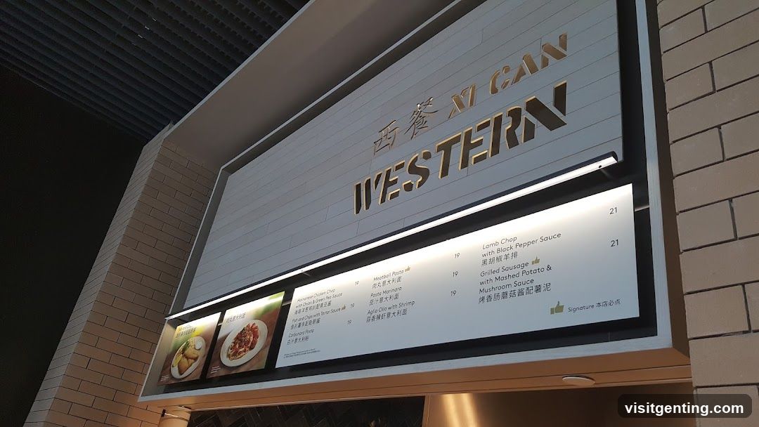 Western Food Menu Board