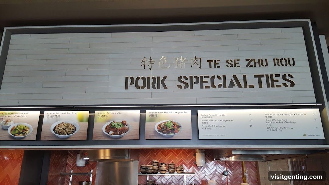 Pork Specialties Menu Board