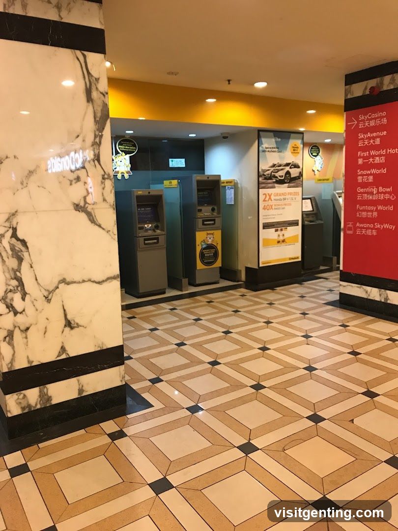 Interior of a shopping mall lobby