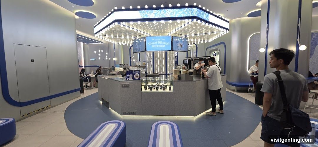 Interior of a modern café or food stall