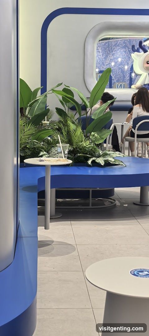 Interior of a modern café or lounge