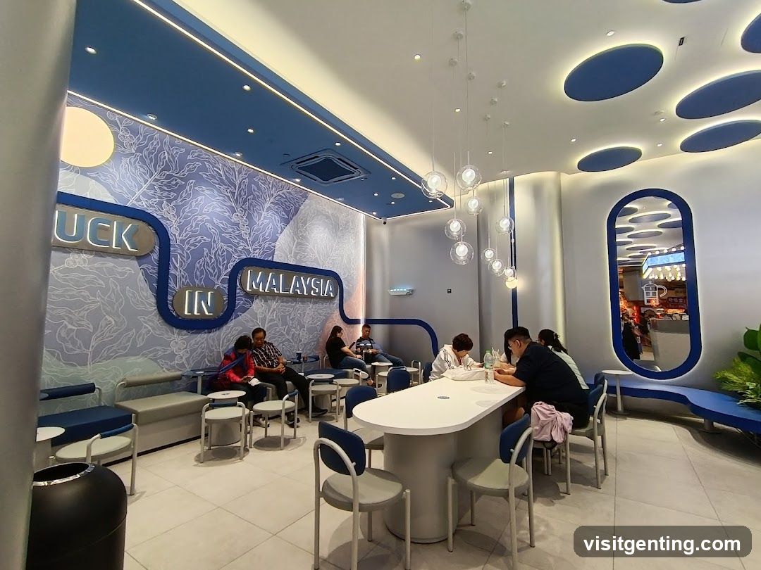 Interior of a modern café or dining space