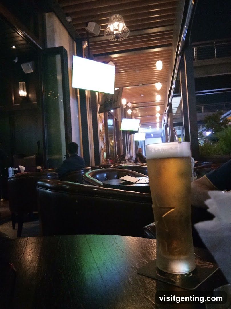 Bar Interior at Night